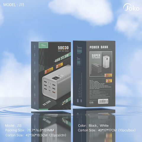 Buy Wholesale China Konfulon Outdoor High Capacity 50000mah Power Bank Usb  22.5w Super Big Led Light With Digital Led Battery Power Display & Power  Bank 50000mah at USD 16.18