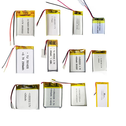 Batería de energía de litro 3.7V Lipo Batería 300mAh Batería recargable de  polímero de iones de litio 702025 Batería de iones de polímero de litio con