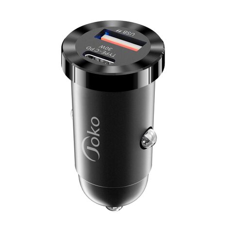 Konfulon Nouveau chargeur de voiture mini à double ports PD 20W + QC 3.0 - Charge rapide et efficace pour votre véhicule