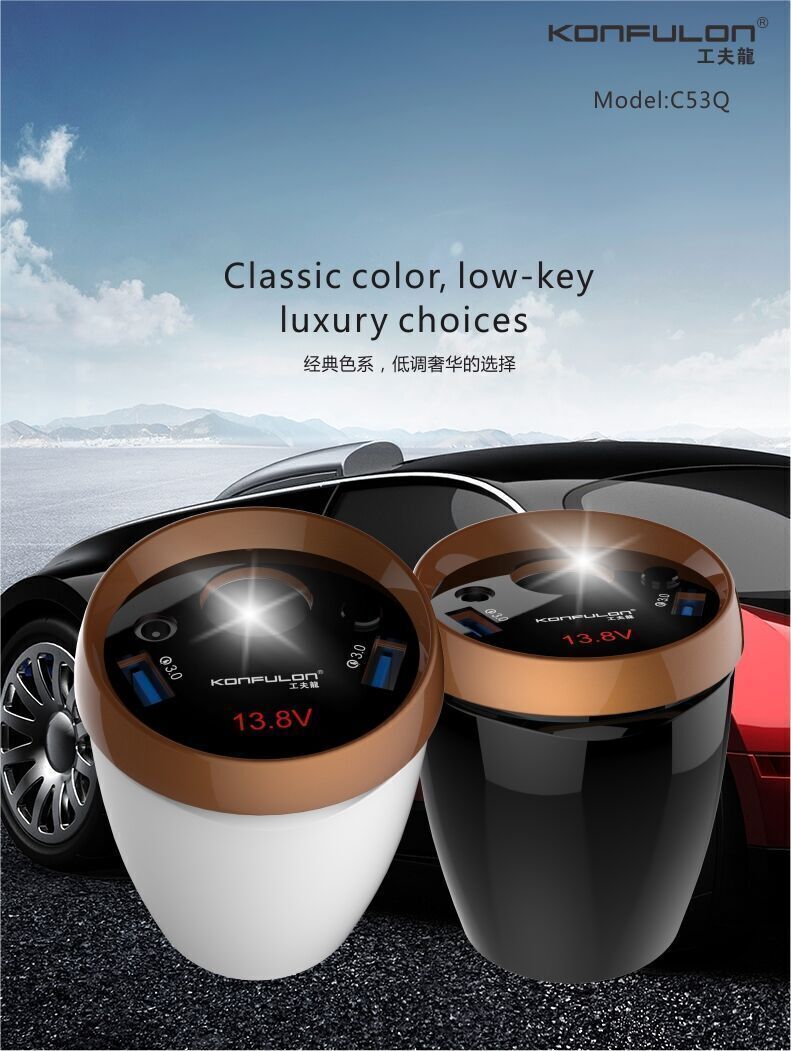 Bulk Buy China Wholesale Konfulon 2 In 1 Incar Charger In Car Adapter