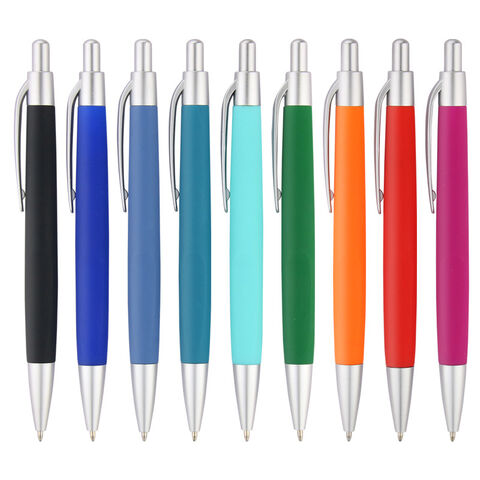 Bolígrafo de punta redonda en oferta, bolígrafo barato con agarre, bolígrafos roller, regalo promocional, bolígrafo con logotipo personalizado
