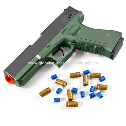 Pistola de juguete de bala suave, pistola de juguete genial con 60 dardos  EVA, juegos de disparo de expulsión de conchas, pistolas de juguete modelo