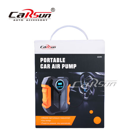 Carsun – pompe à Air Portable avec lampe LED, gonfleur numérique