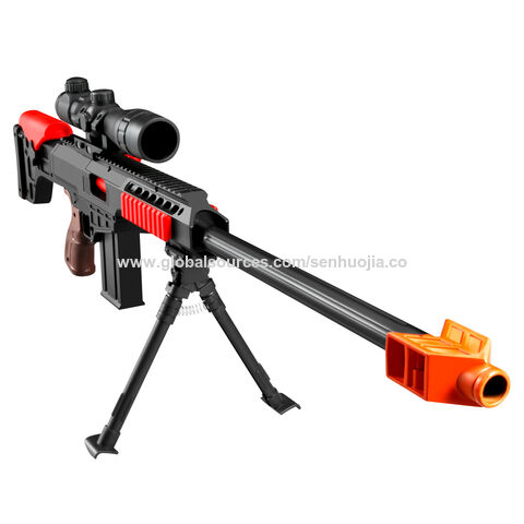 Arma de brinquedo automático para nerf armas sniper balas macias