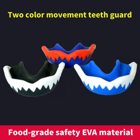 deportes doble boca protector de dientes goma escudo caso