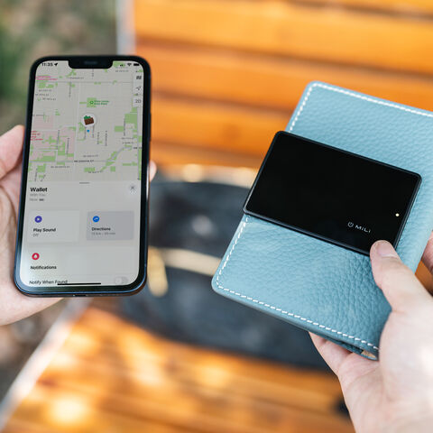 Dispositivos de rastreo infantil de gran venta MiLi, compatibles con Apple Find My, soporte NFC y recarga inalámbrica