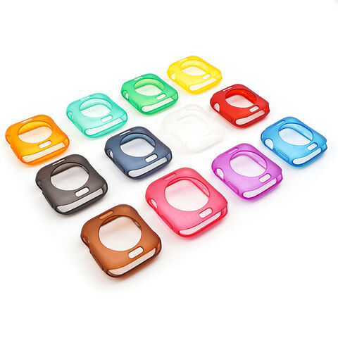 Venta al por mayor 2 en 1 Correa de TPU transparente + Funda para iWatch 38mm 40mm 42mm 44mm - Bandas de Reloj al por mayor