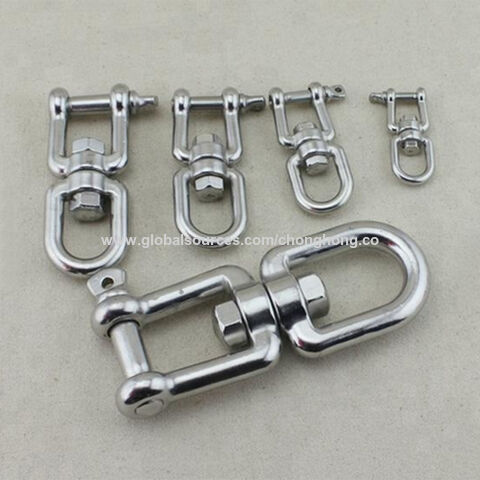 Rigging Accessory, 304 Stainless Steel Swivel Hook Lifting Hooks 360  Degrees Rotation with 1 X Swivel Hook for Industry for Land