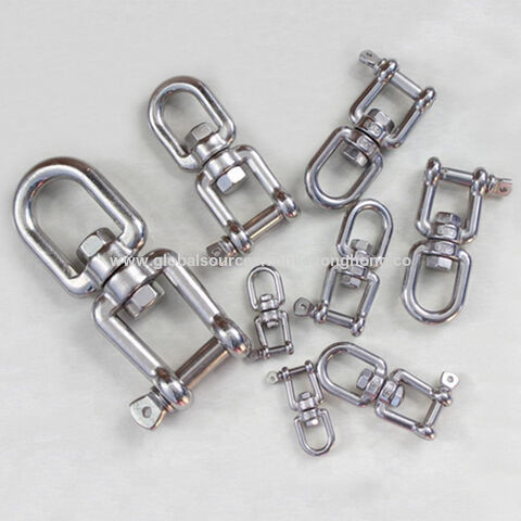 Factory Direct High Quality China Wholesale Stainless Steel 8mm Chain Swivel  Eye And Jaw Shackle Ring Device Ss316 360 Degree Rotation Swing Hanging  Accessory Connector $0.5 from Chonghong Industries Ltd