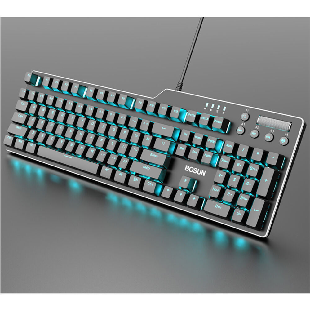 Wired Led Backlit Mechanical Keyboards 104 6 Multimedia Double 