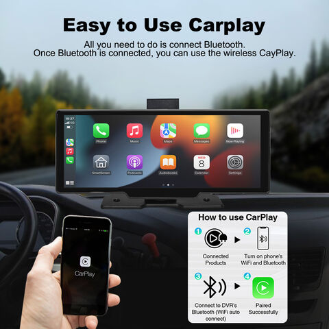 Ecran Carplay Voiture Sans Fil, Android Auto, 10,26 Pouces, Camera