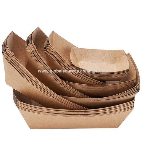 50 Gobelets En Papier Kraft 12 Oz + 100 Pics En Bois - Jetables, Résistants à L'huile, Pour Frites, Glaces, événements