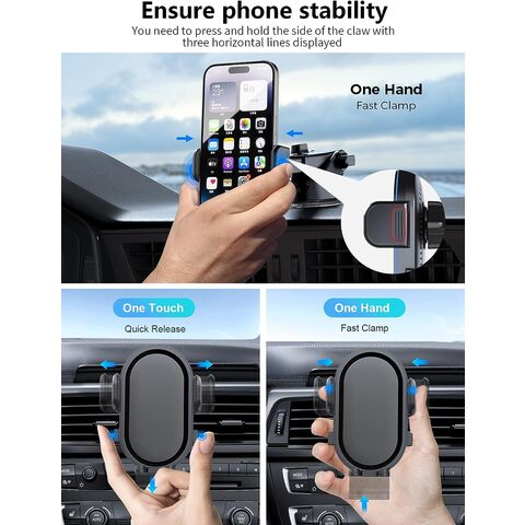 Chargeur de voiture sans fil pour Smartphones iPhone Android avec  technologie Qi, capteur infrarouge intelligent automatique, support de  téléphone pour l'auto, charge rapide