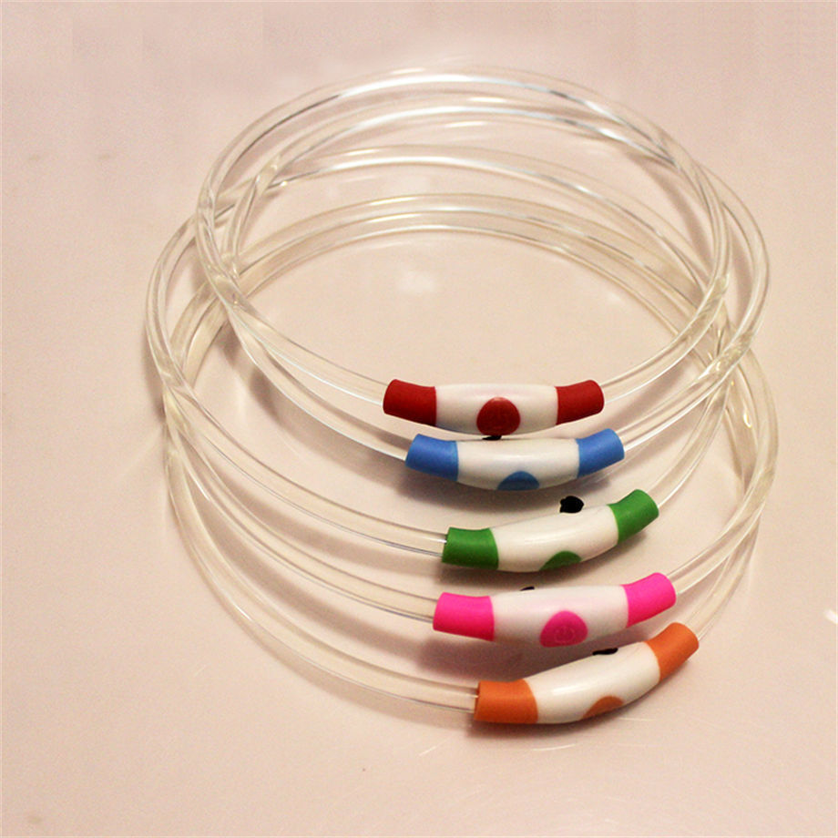 Custom Pet Supplies Led Dog Collar Luminous Soft Neck Collar Round Tube