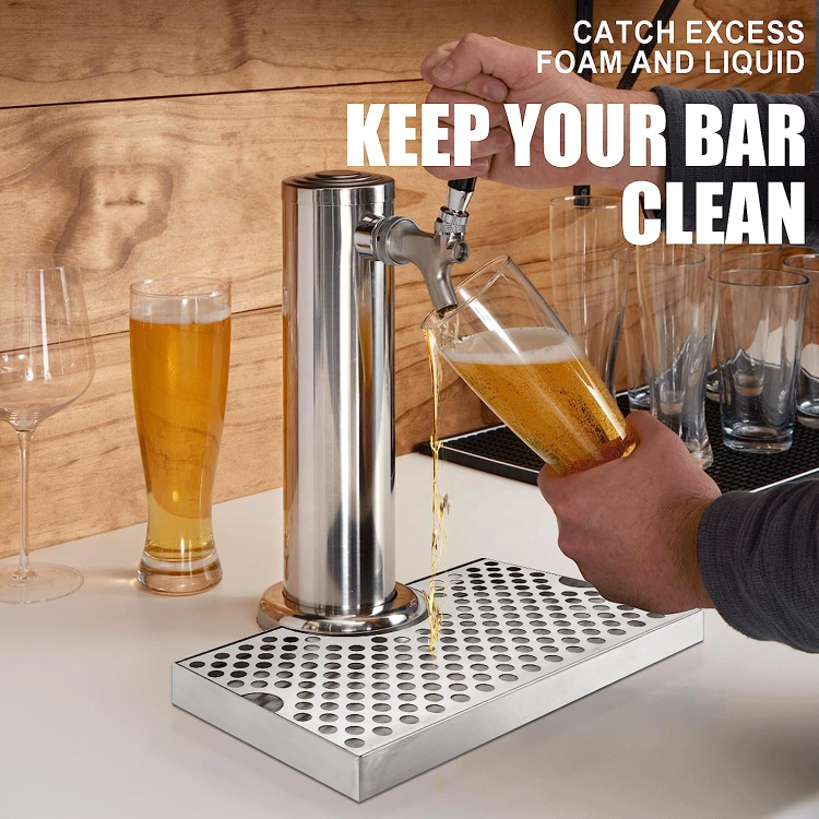 Buy Wholesale China Stainless Steel Kegerator Beer Drip Trays Premium