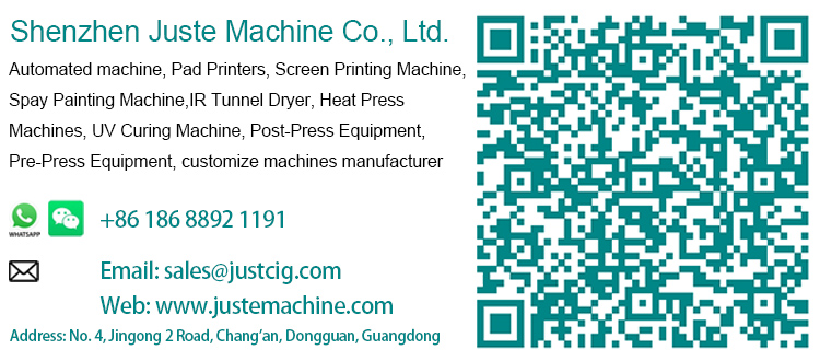 2 Color Conveyor Pad Printing Machine Ink Tray Tampo Pad Printer - Shenzhen  Juste Machine Co., Ltd. - Pad Printers, Screen Printing Machines