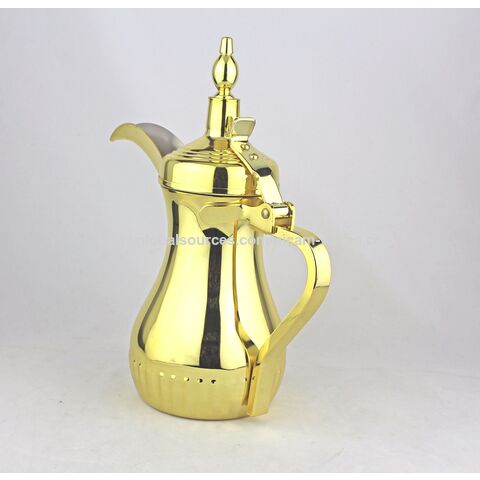 Modern Simple Design in Silver Golden Coffee Serving Pot Arabic Dallah  Teapot - China Electric Coffee Maker and Electric Stainless Steel Coffee  Maker price