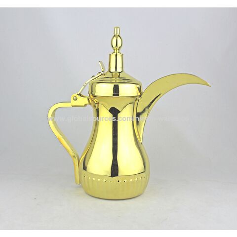 Modern Simple Design in Silver Golden Coffee Serving Pot Arabic Dallah  Teapot - China Electric Coffee Maker and Electric Stainless Steel Coffee  Maker price