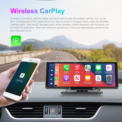 Apple Carplay & Android Écran de voiture sans fil pour stéréo de