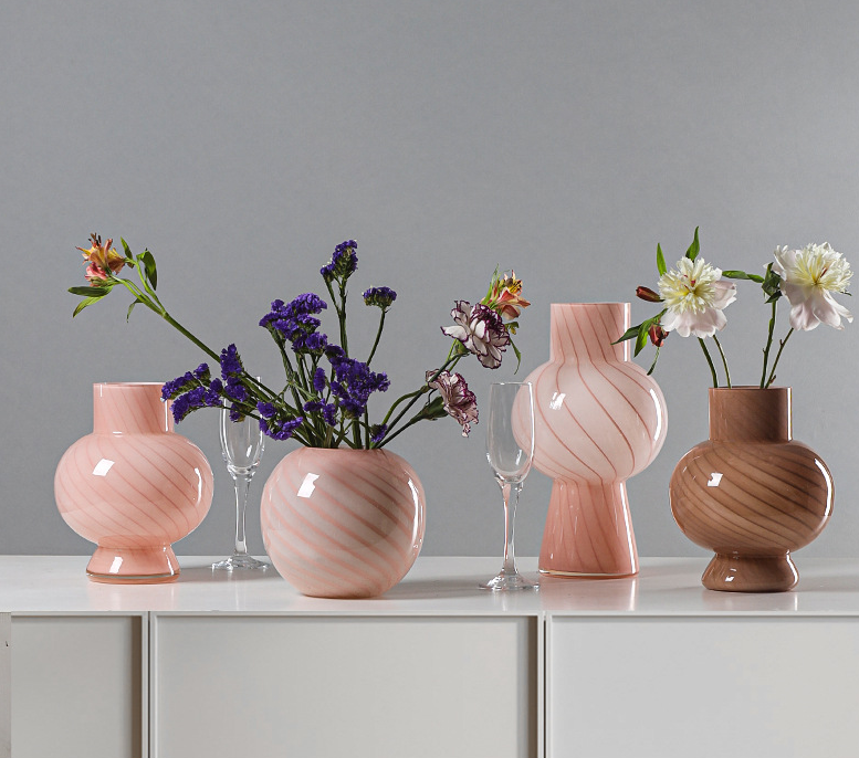 Vase pour sac à main pour fleurs, vase en verre en forme de sac à main,  petits vases pour décoration de table salon, vase transparent en forme de  sac