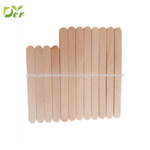 100Pcs Ice Cream Sticks Food Grade Solid Construction Wood Wooden Popsicle  Sticks DIY Crafts Accessories for Home Multi-co 
