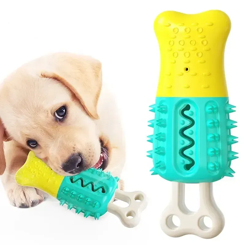 Pet TPR Rubber Toy Footprint Biscuit Dog Toy Dog Training Toy Solid Candy  Color Molar Resistant Bite Cleaning Teeth