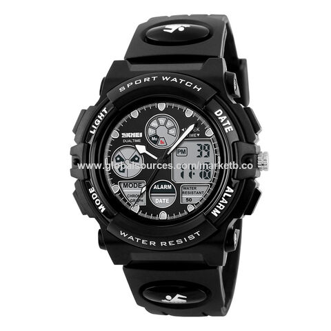 Cheap LIGE Men's Digital Watch for Men Multi Function Luminous Waterproof  Sports Quartz Wristwatch LED Dual Display Square Dial Electronic Watches