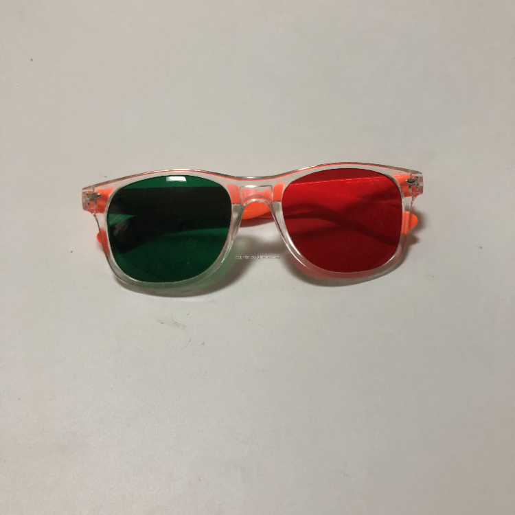 Two Color Mixed Popular Promion Gifts Plastic Red Cyan 3d Glasses - Buy ...