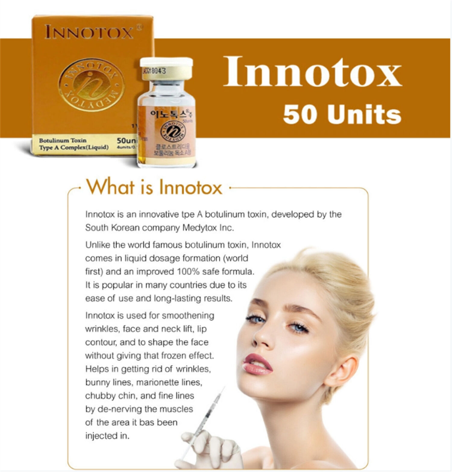 Buy Wholesale China High Quality Inotox 100units Korea Bo-tox Inno Tox ...