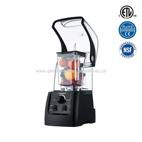 2200W Commercial Professional Blender W/ Shield Quiet Sound Enclosure Timer