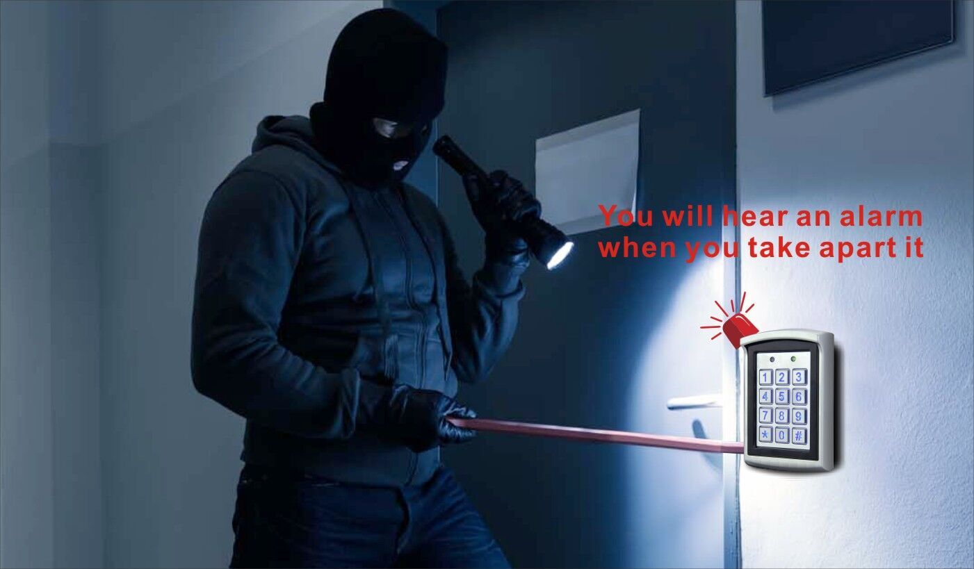 Fashionable Style Zinc Alloy Access Control Keypad With Black And White