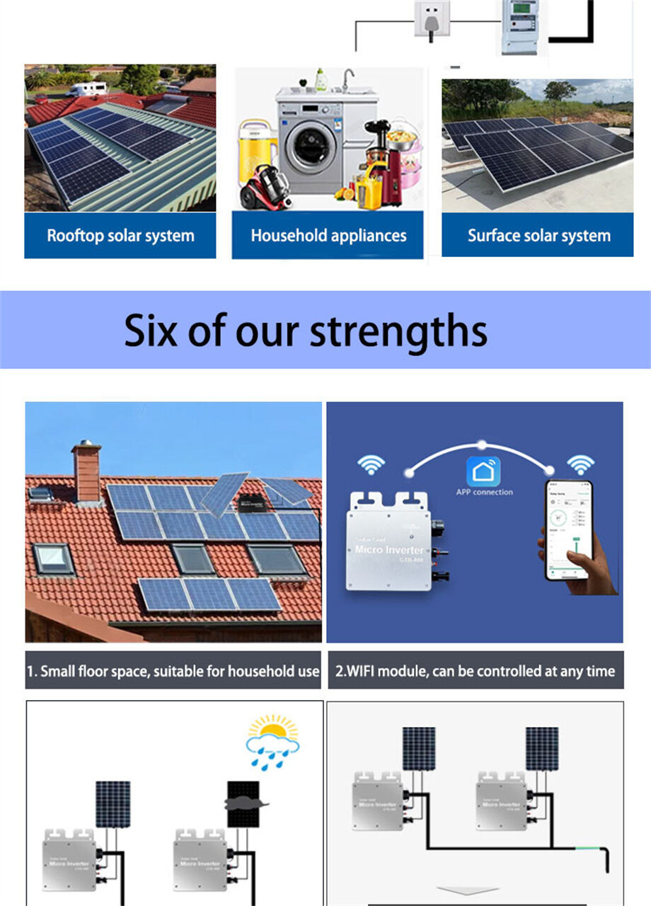 Jadeshay Grid Tie Inverter 120W MPPT Micro Inverter Sinusgolf Fotovoltaïsche Zonneomvormer voor Zonnepaneel, met AC-uitgangskabel, Zilver