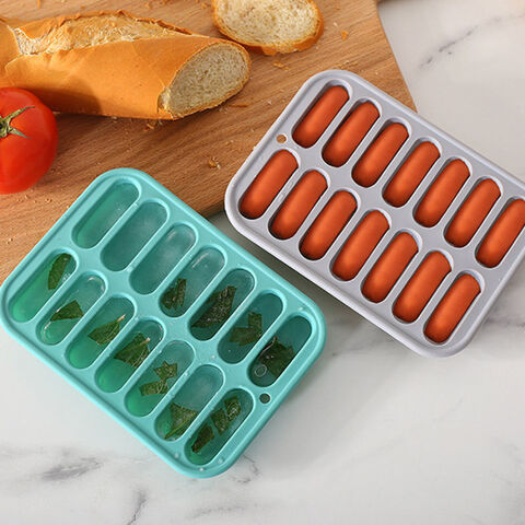 6 Holes Silicone Ice Cube Tray With Lid Ice Cream Mold DIY Maker Square  Moulds