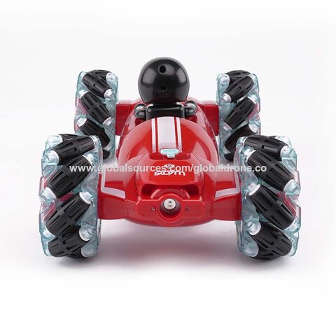 Coche teledirigido 360 ° Doble Giro Lateral 2.4GHz RC Radio Control de Alta  Velocidad 4WD Coche de Acrobacias con Dos baterías Recargables Coches de