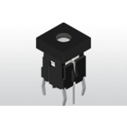LED-Tastschalter, Kontaktbelastbarkeit 50mA, 12V DC, Durchschlagfestigkeit 250V AC/1 Minute, Hub 0,25mm, Lebensdauer 300.000 Zyklen