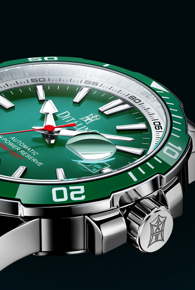 Ditaling Men Automatic Mechanical Watch Waterproof Watches Diver ...