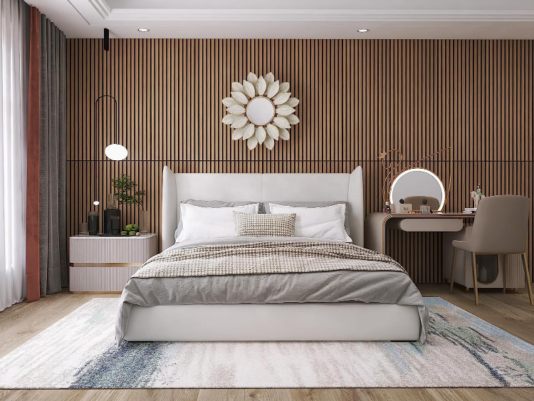 Walnut Sound Proof Wood Veneer Acoustic Slat Panels For Interior Wall ...