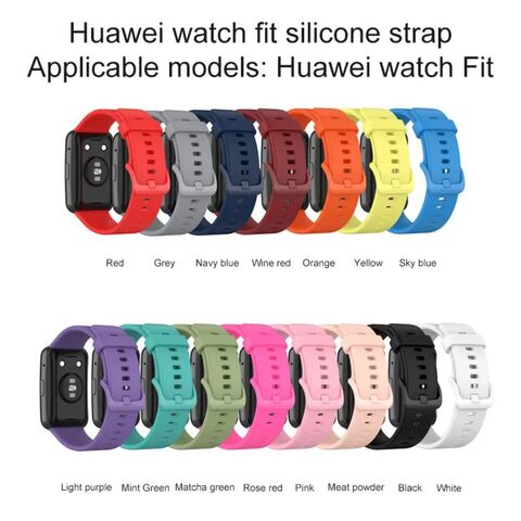 Sports Silicone Strap For Huawei Watch Fit 2 Active Two-color Breathable  Watchband Bracelet For Huawei