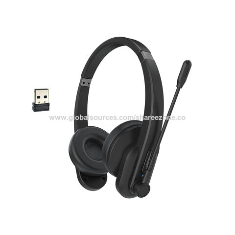 Compre Auscultadores De Call Center Sem Fios Sobre Auscultadores Auriculares Com Microfone 2.4g Bluetooth Tipo c Plug Carregamento Auricular De Call Center Bluetooth e Fone De Ouvido Bluetooth Call