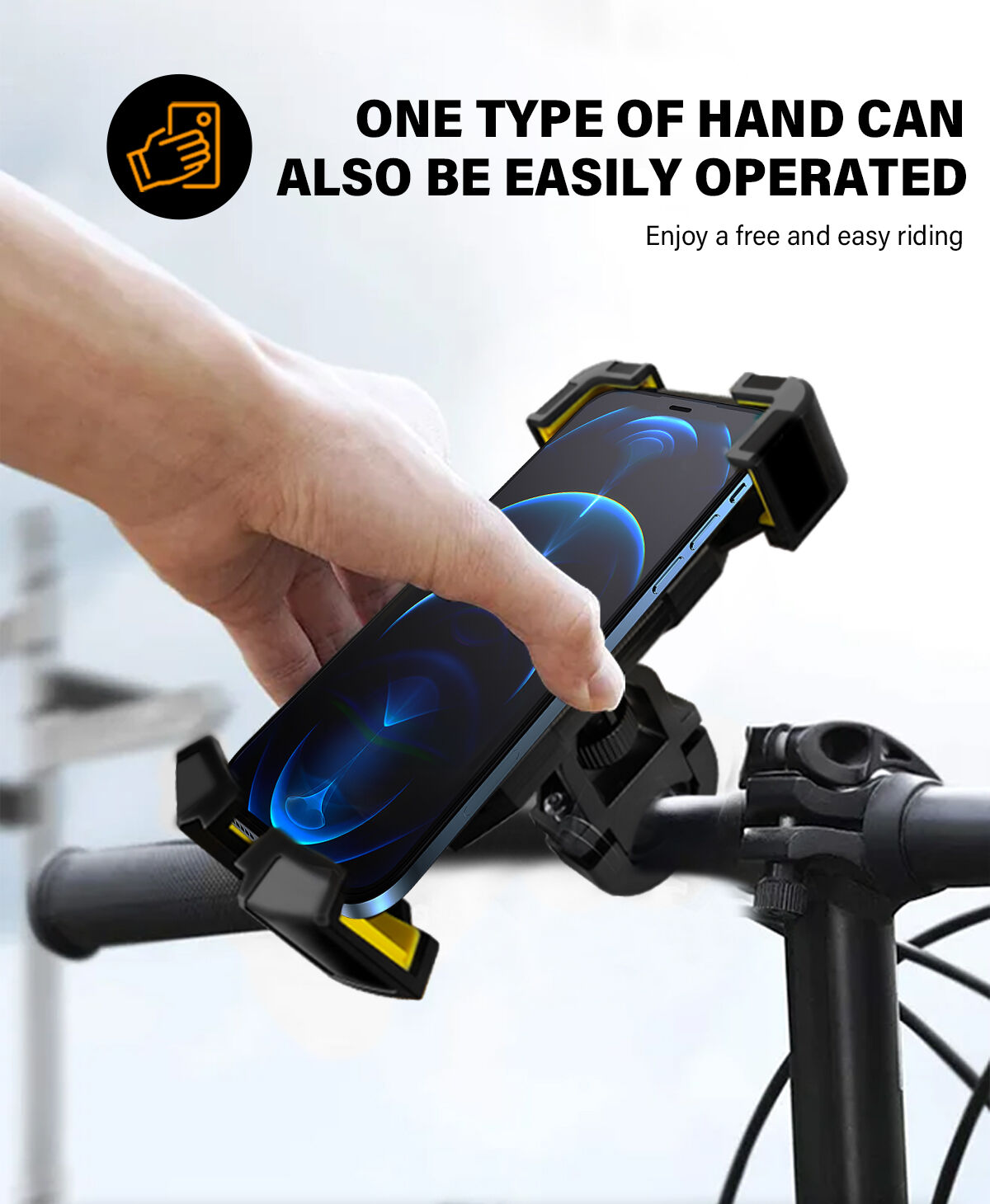 M08 Bike Phone Holder 360 View Universal Bicycle Phone Holder For 5.5-7 - View #7