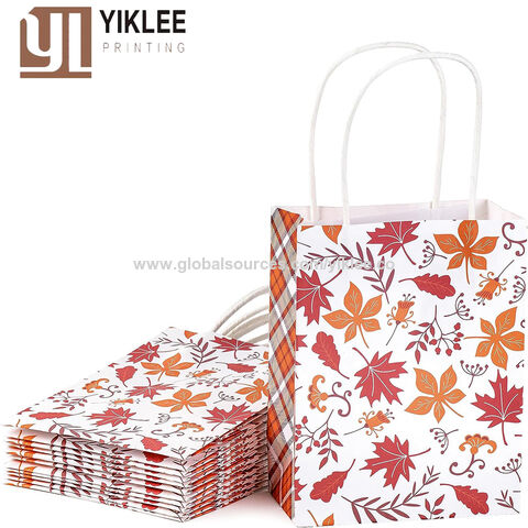 Paper Orange Gift Bags for sale