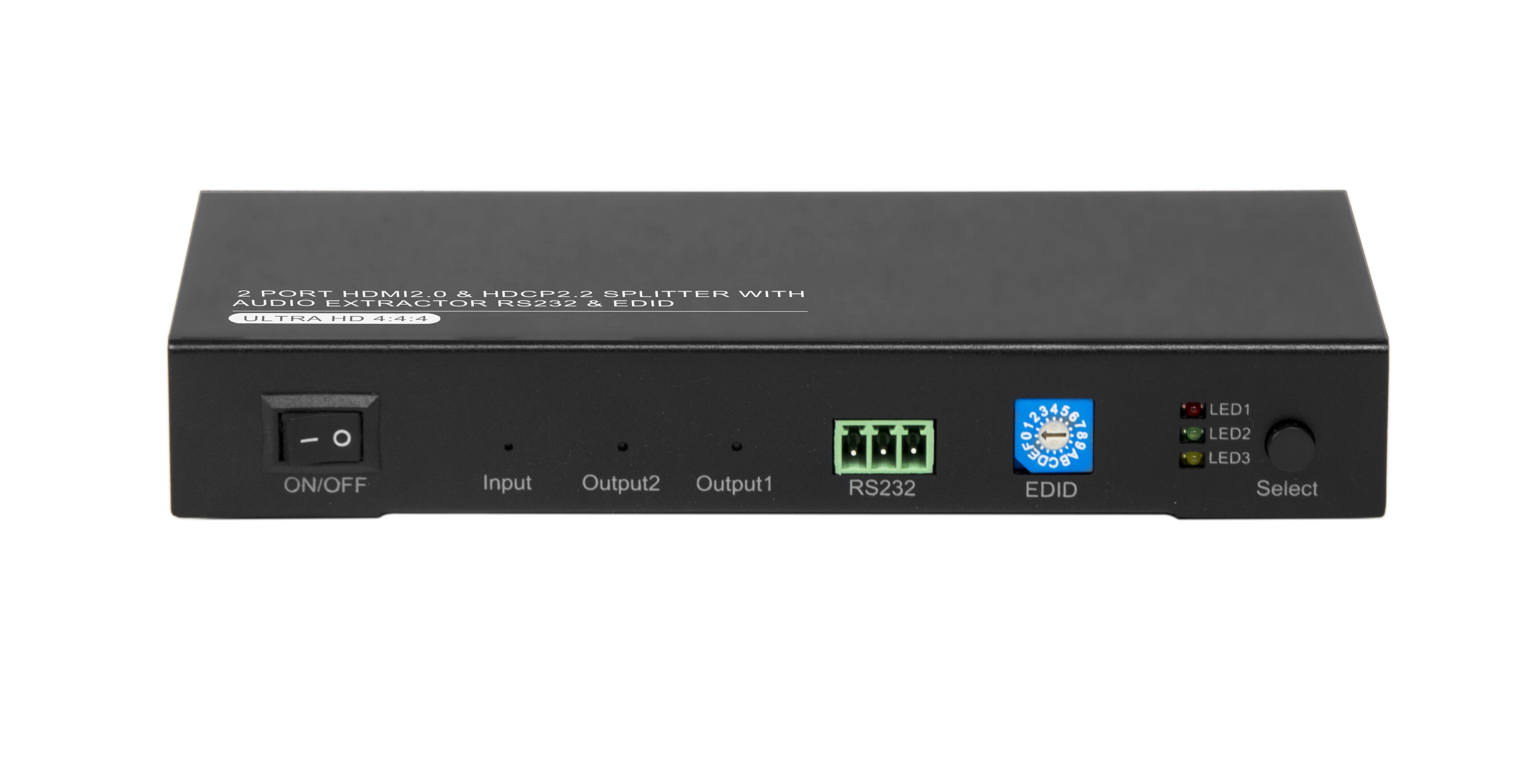 Répartiteur Splitter HDMI2.0 & HDCP2.2, 1 Entrée- 8 Sorties, Avec EDID Et Rs232 4k60hz Kimex  Ma 76ca40 Repa Ryrsw  30307516
