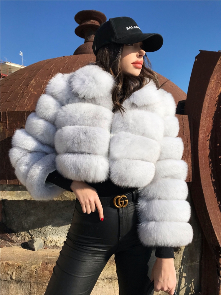 Plus size fur outlet bomber jacket