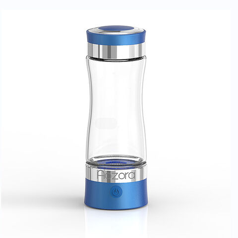 Botella transparente del purificador del agua, botella de cristal del  filtro del purificador de agua del hidrógeno rico de carga USB taza  portátil del