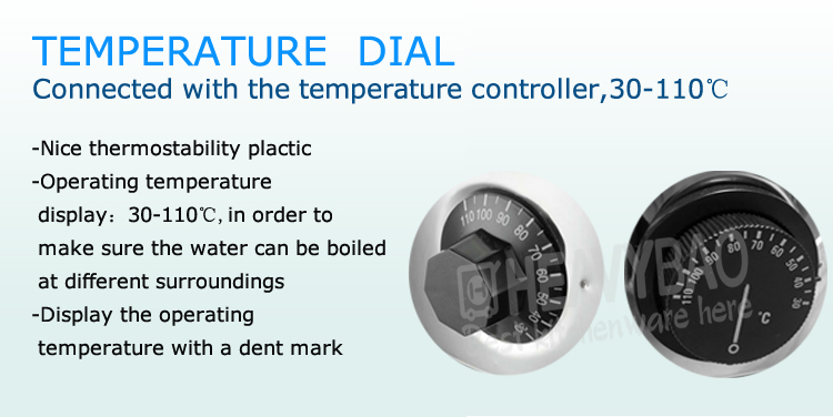 Heavybao Stainless Steel Temperature Control Electric Water Boiler