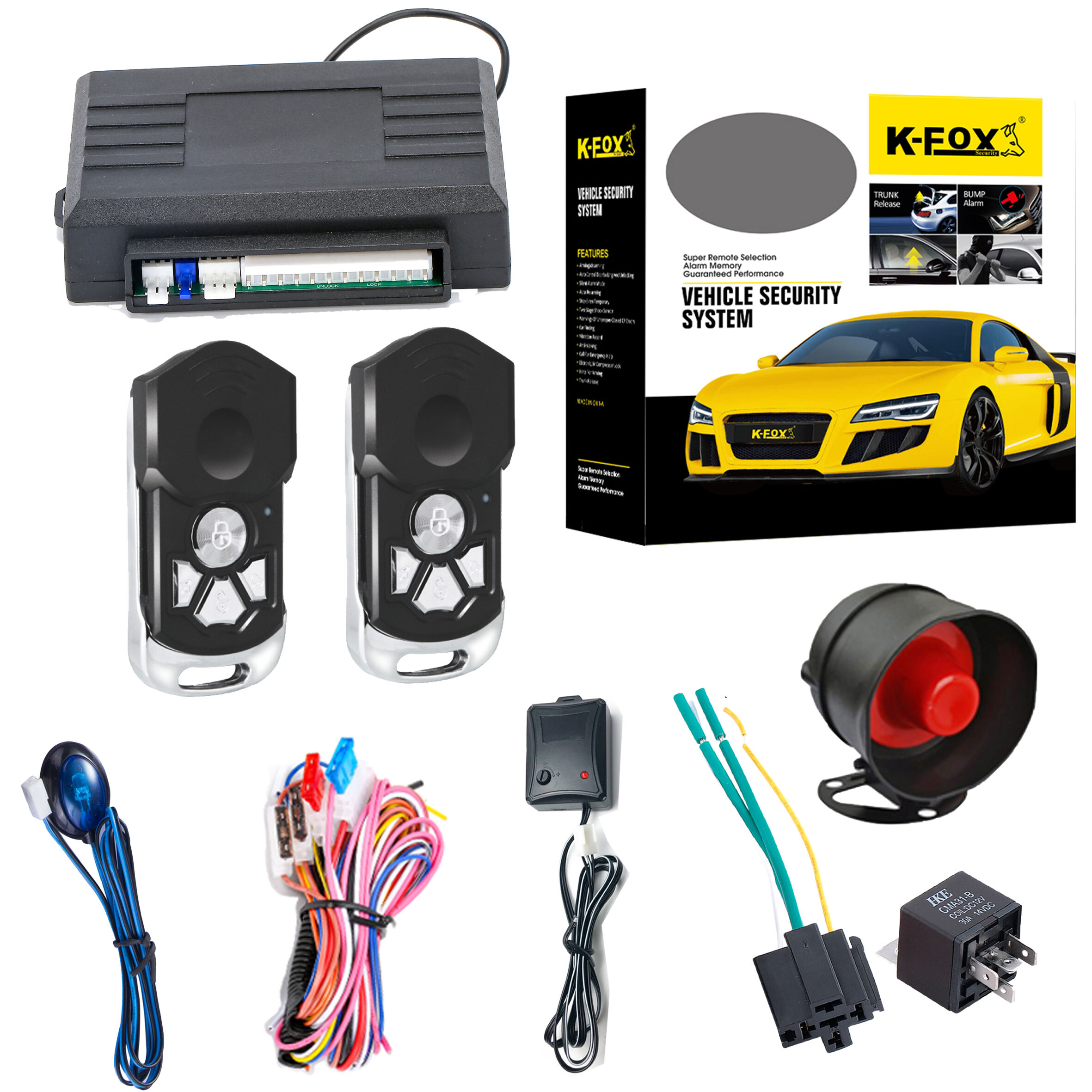 Buy Wholesale China Universal Anti-theft Car Alarm System With Lock ...