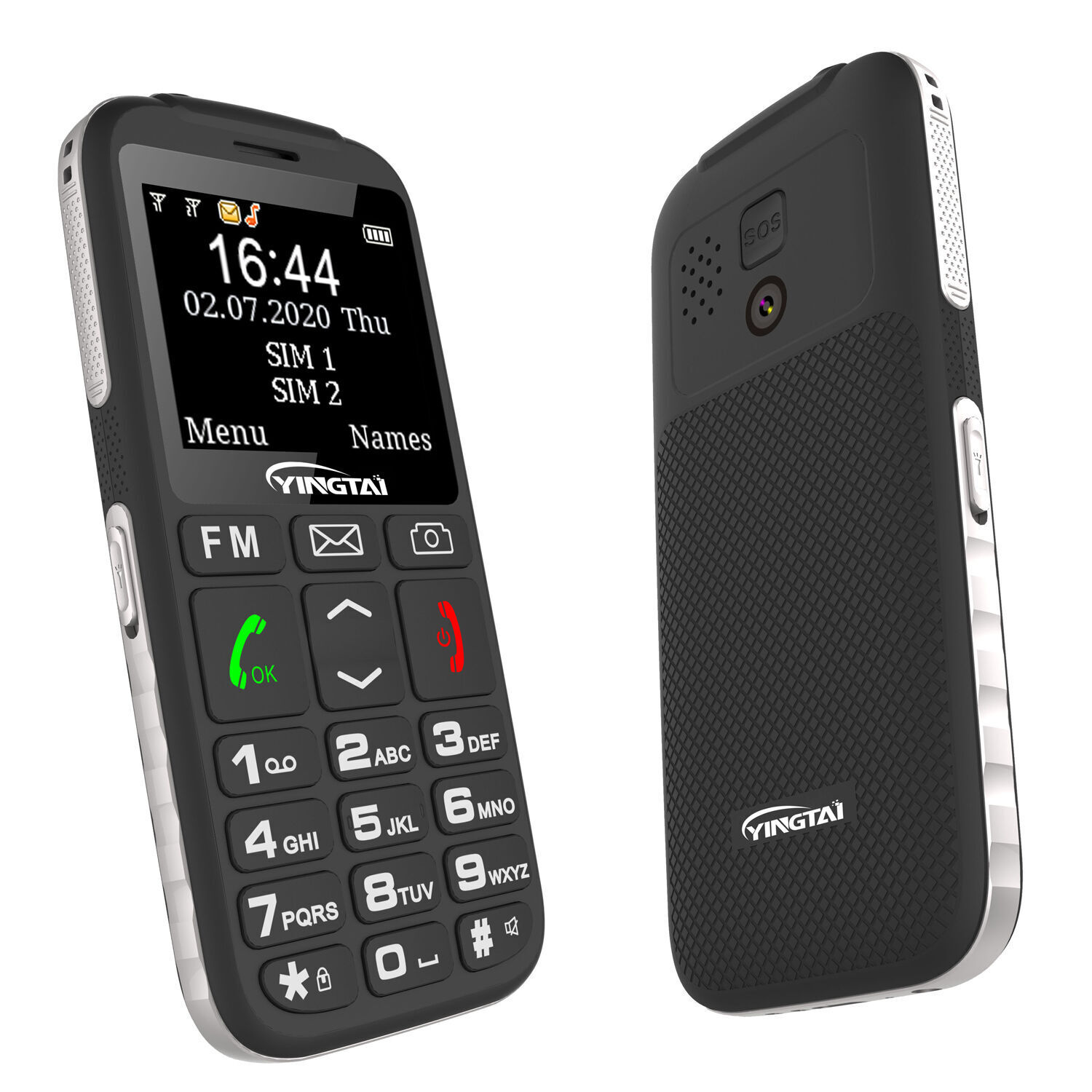 Atfone C1+ Téléphone pour Seniors avec SOS - Double SIM