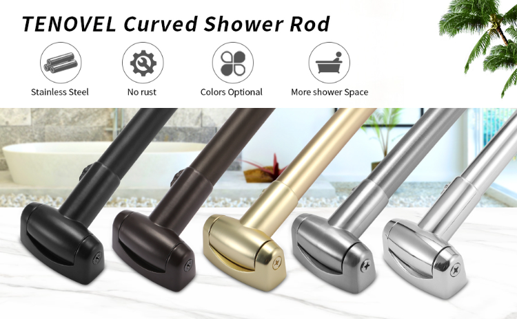 Buy China Wholesale Black Curved Shower Curtain Rod 60 Inch Bathroom  Bathtub Corner Shower Curtain Rod & Half Circle Shower Curtain Rod $8.2