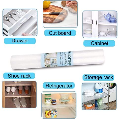 1 Roll Non Adhesive Shelf Liners For Kitchen Cabinets, Waterproof Drawer  Liners For Kitchen, Non-Slip Cabinet Liner For Kitchen Cabinet, Shelves,  Desks