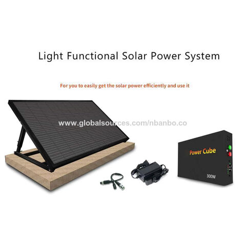 Système d'alimentation solaire 300W 600W 800W avec micro-onduleur, centrale solaire portable pour balcon, systèmes de stockage d'énergie domestique